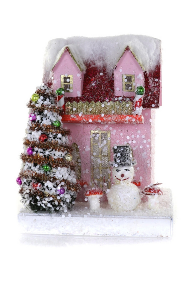 Whimsical Village House - Snowman Cottage