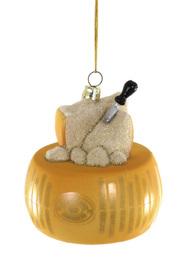 Glass Ornament - Wheel of Parmigiano Reggiano