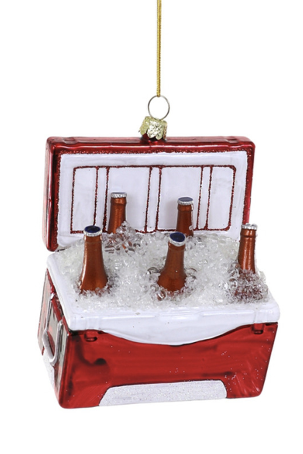 Glass Ornament - Cooler of Beer