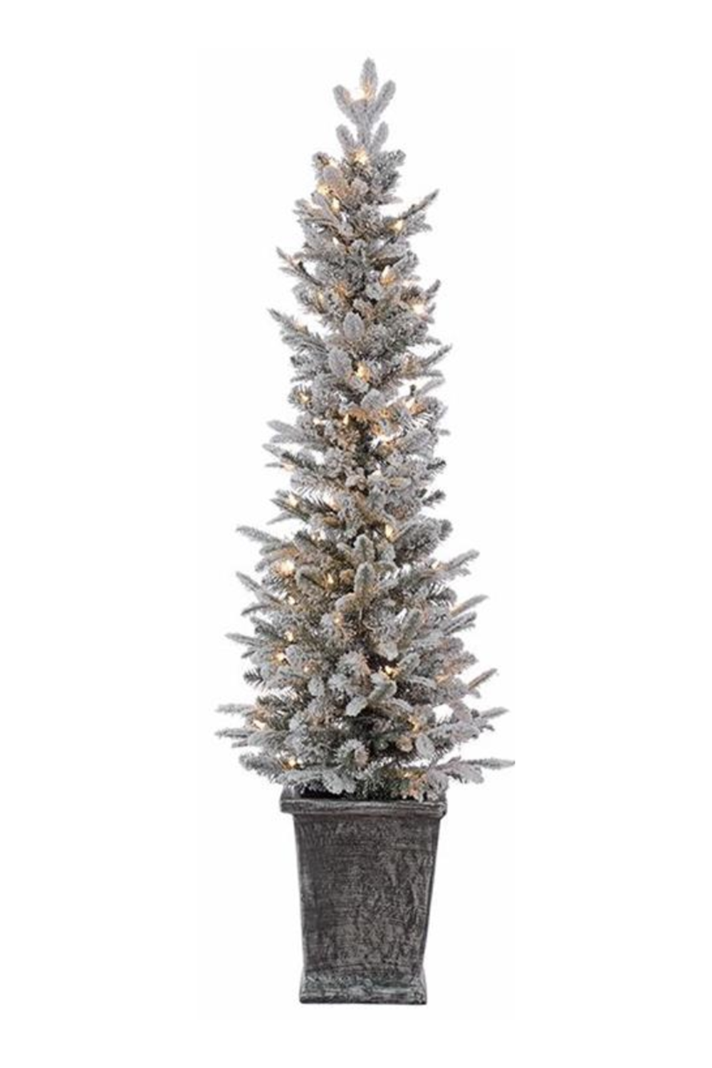 Snowy Spruce Potted Tree