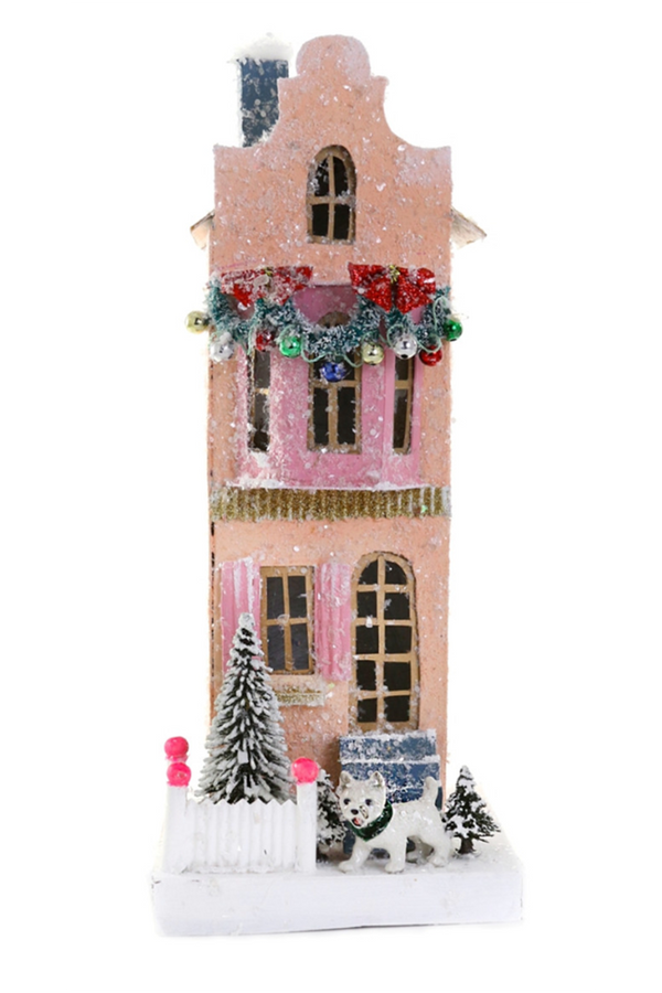 Whimsical Village House - Pink Townhouse