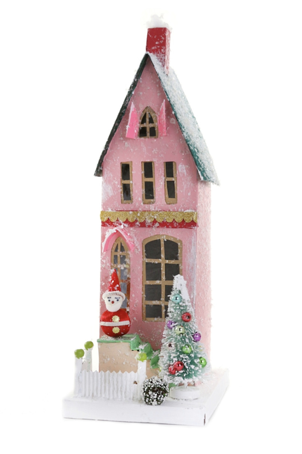 Whimsical Village House - Vintage Santa Townhouse