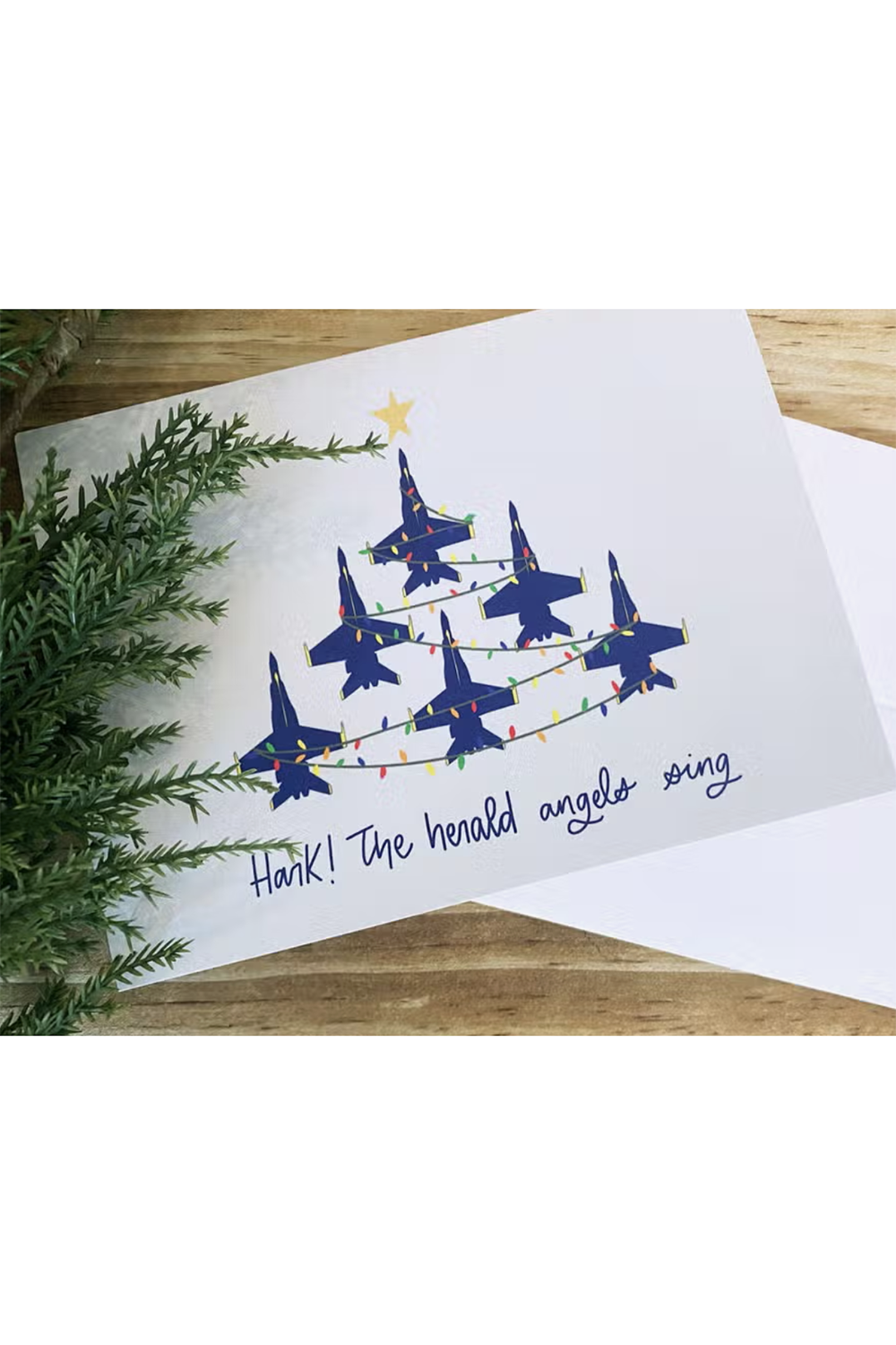 MDN Holiday Greeting Card - Hark the Blue Angels Sing