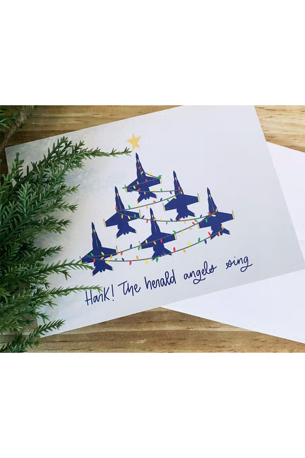 MDN Holiday Greeting Card - Hark the Blue Angels Sing