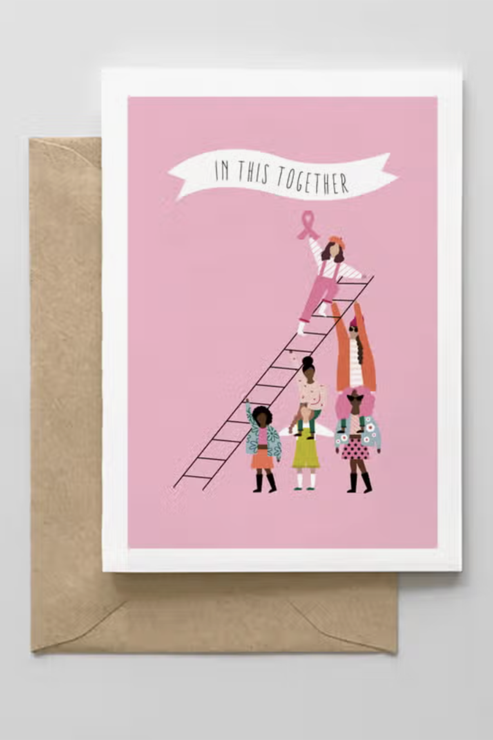 MB Greeting Card - In This Together Breast Cancer Awareness