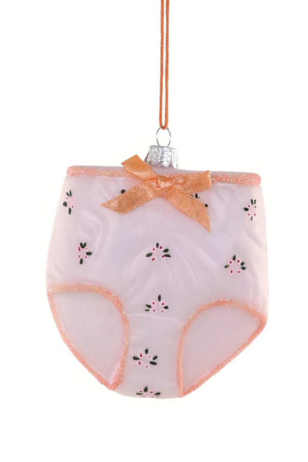 Glass Ornament - Granny Panties