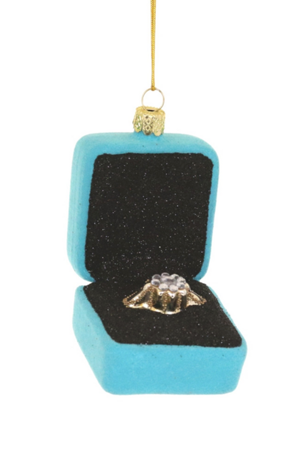 Glass Ornament - Ring in Presentation Box