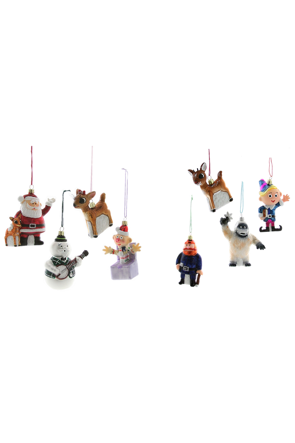 Glass Ornament - Retro Rudolph Characters