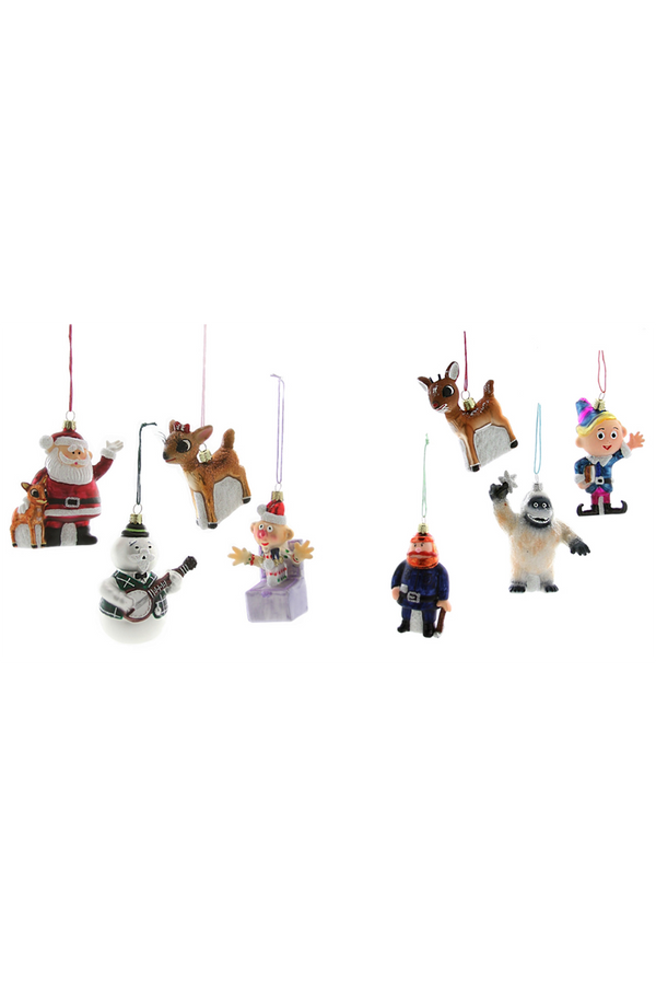 Glass Ornament - Retro Rudolph Characters