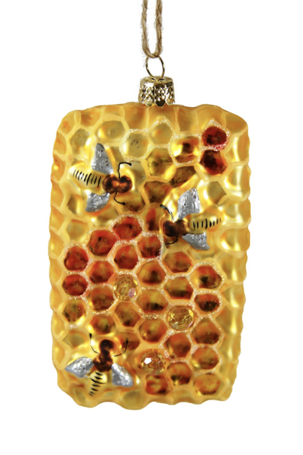 Glass Ornament - Honeycomb