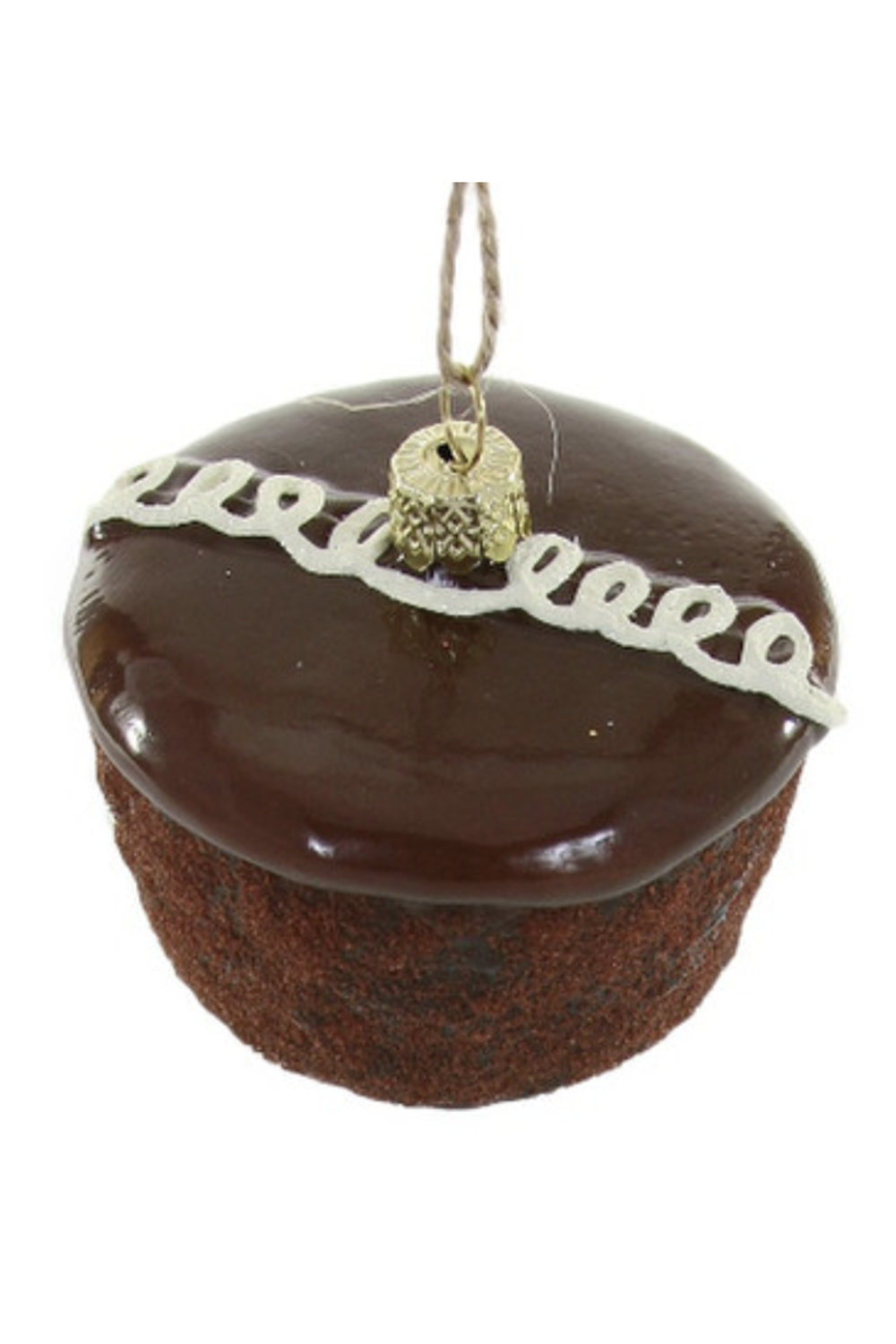 Glass Ornament - Hostess-y Cupcake