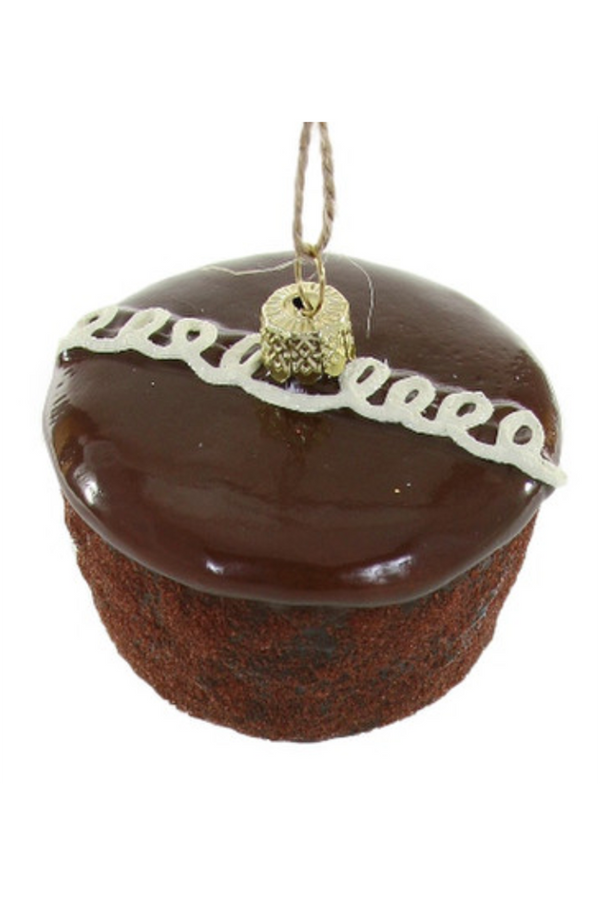 Glass Ornament - Hostess-y Cupcake