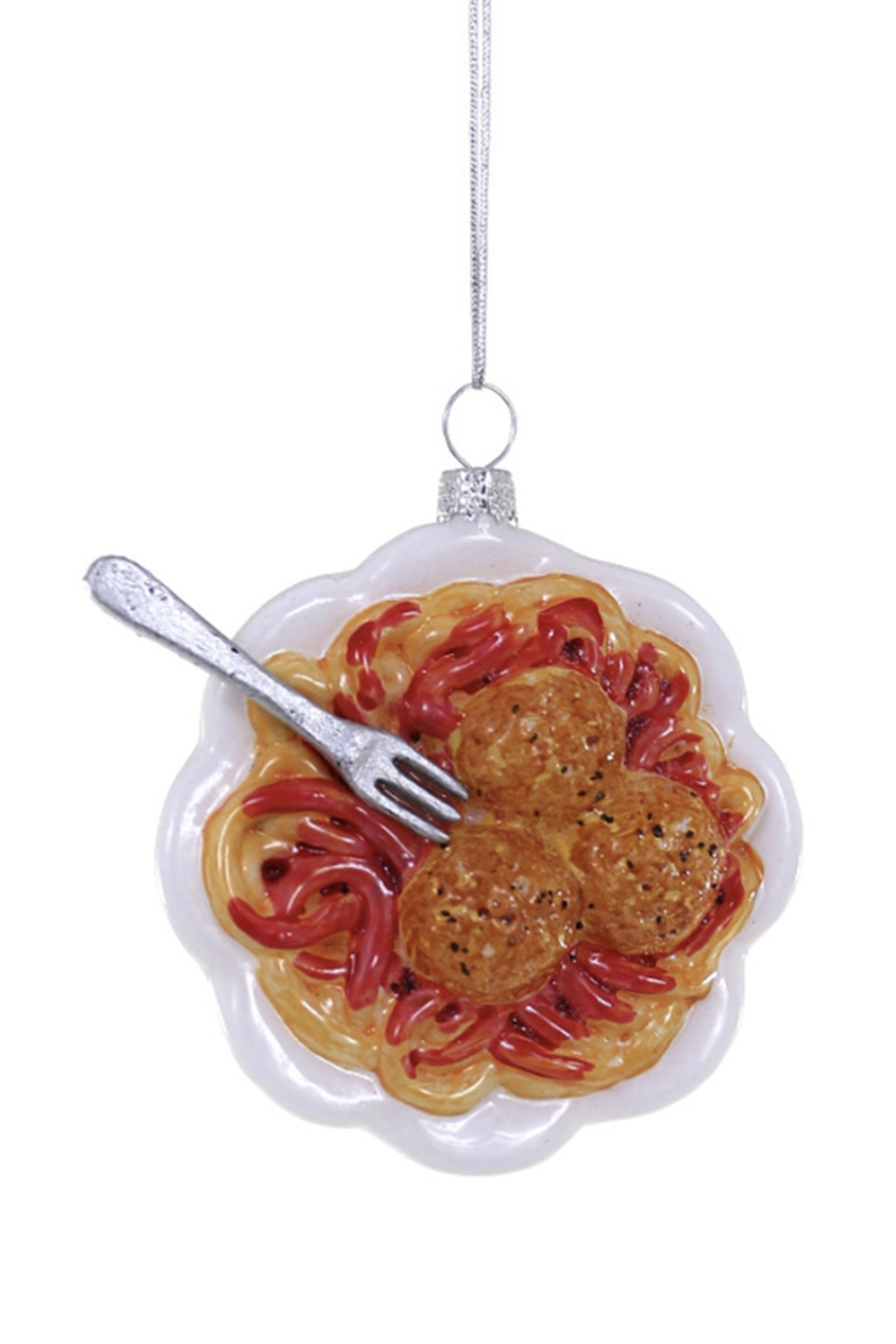 Glass Ornament - Spaghetti & Meatballs