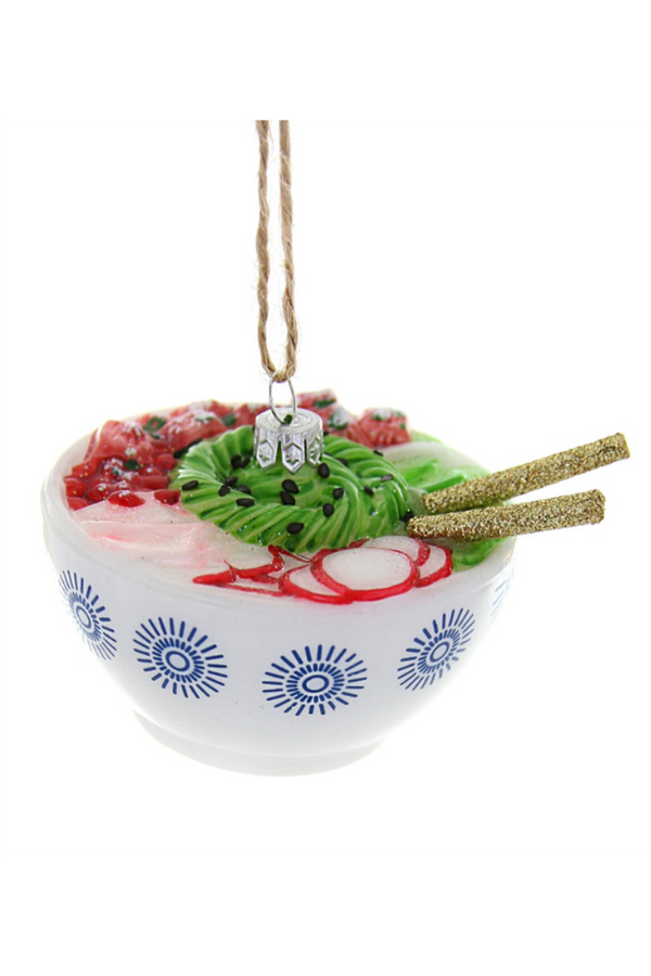 Glass Ornament - Poke Bowl