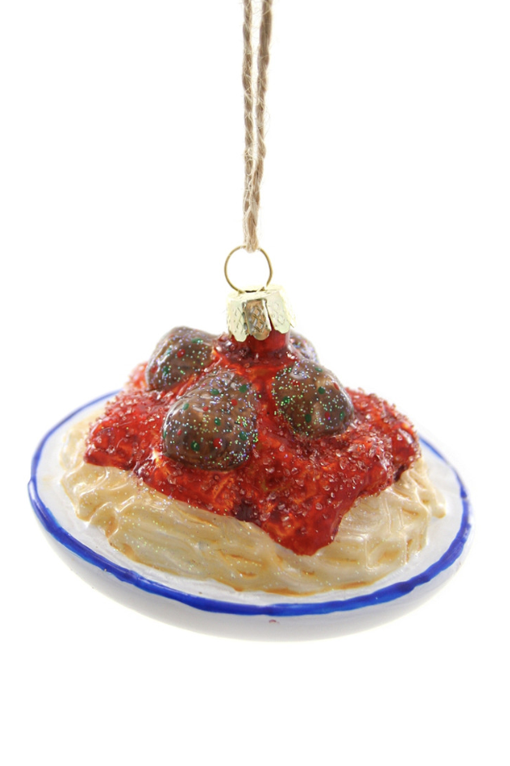 Glass Ornament - Spaghetti Plate