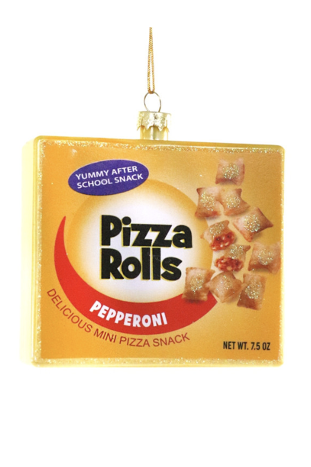 Glass Ornament - Pizza Rolls