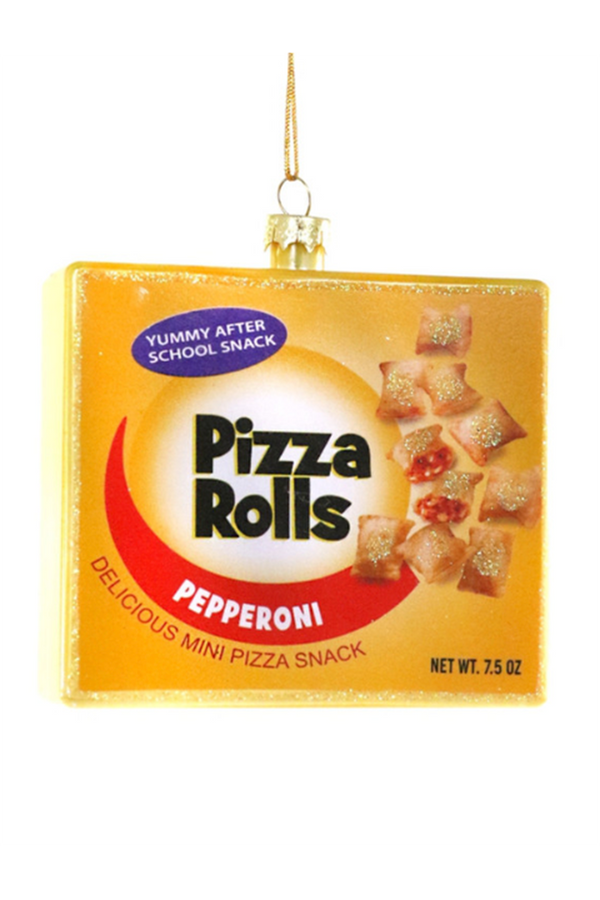 Glass Ornament - Pizza Rolls