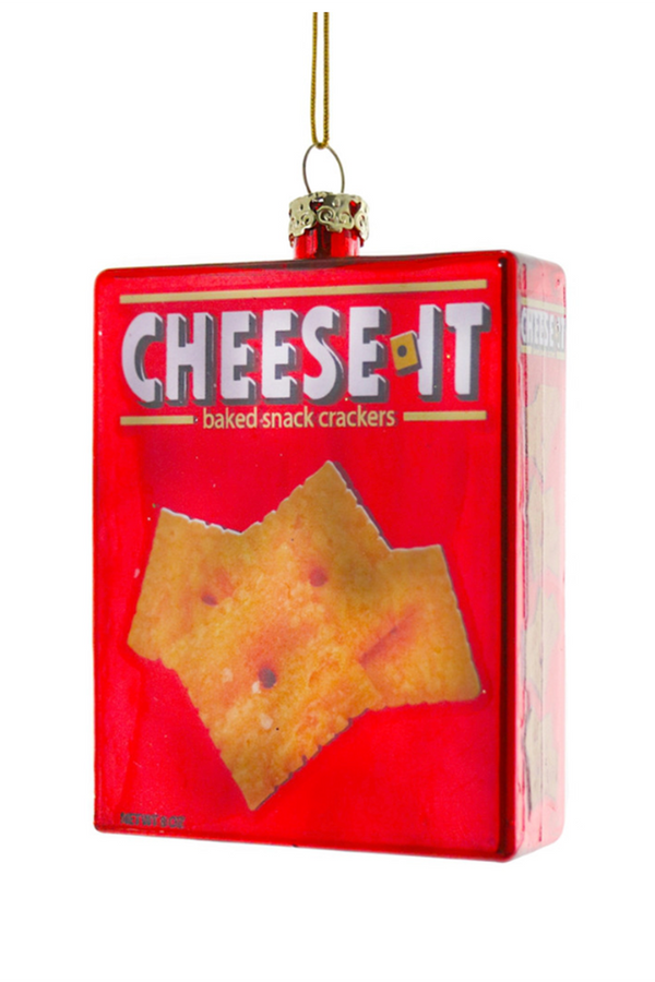 Glass Ornament - Cheese It Box