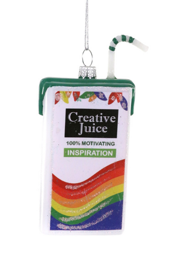 Glass Ornament - Creative Juice Box