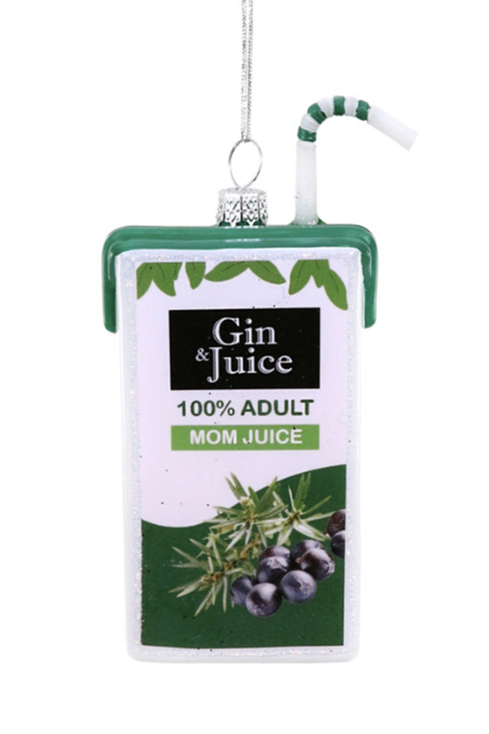 Glass Ornament - Gin Juice Box