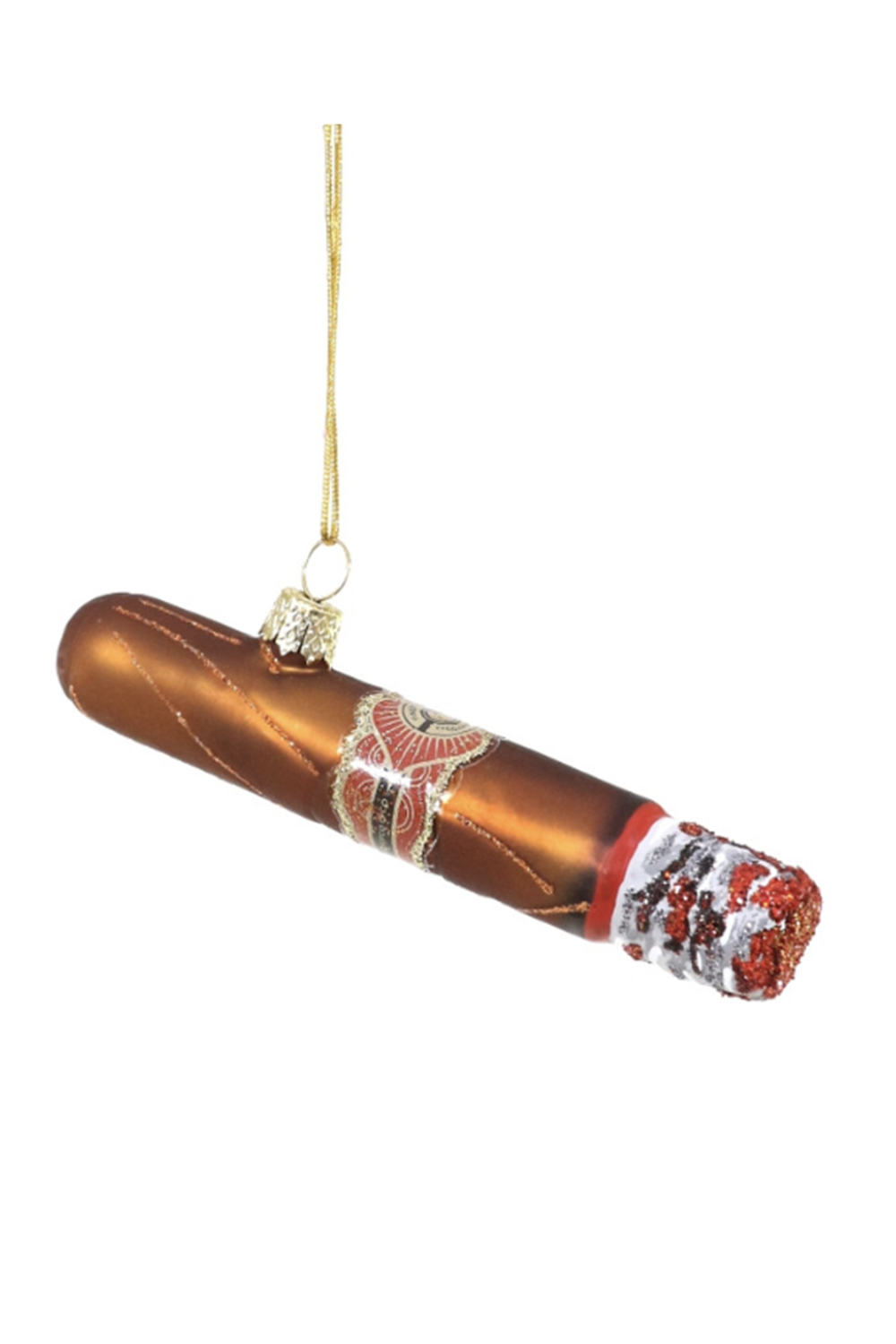 Glass Ornament - Burning Cigar