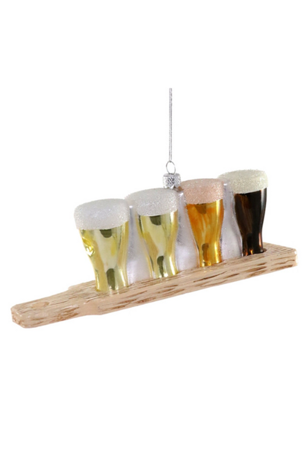 Glass Ornament - Classic Beer Flight
