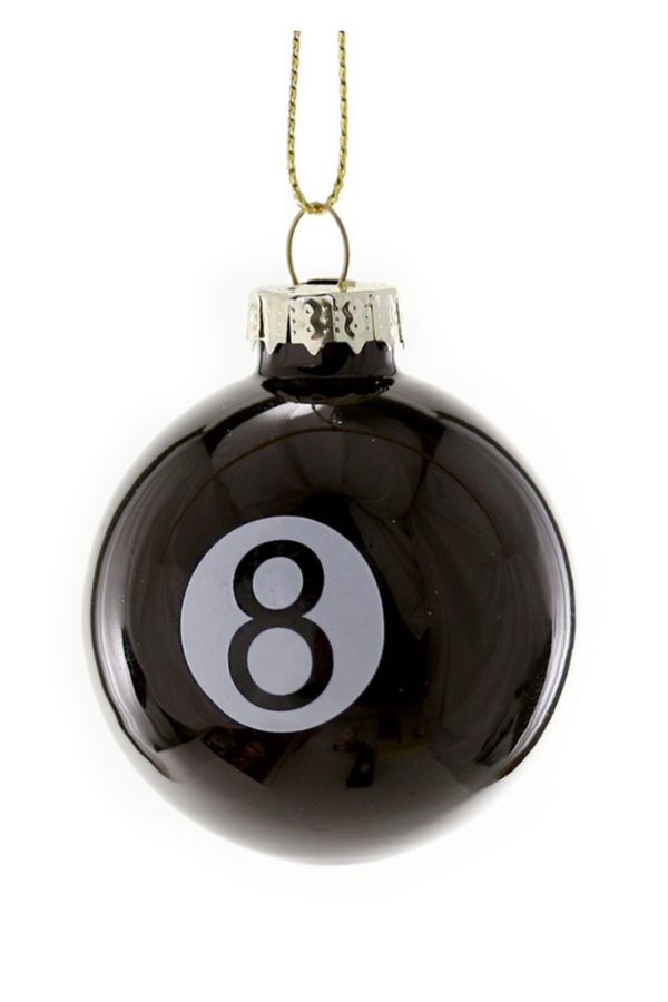 Glass Ornament - 8 Ball