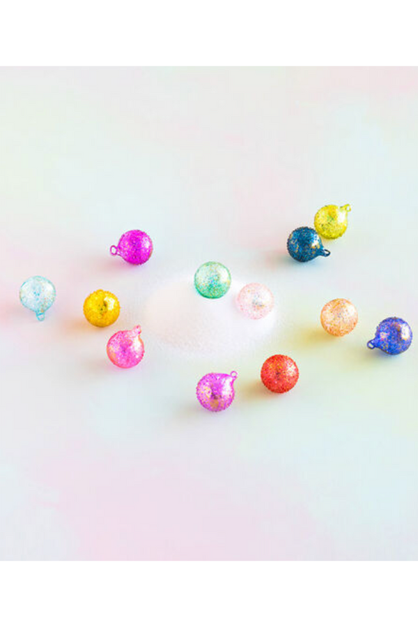 Glass Ornament - Rainbow Stubble Ball