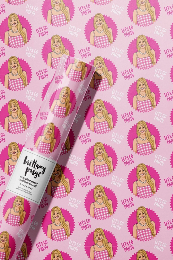 Trendy Wrapping Paper - Let's Party Doll