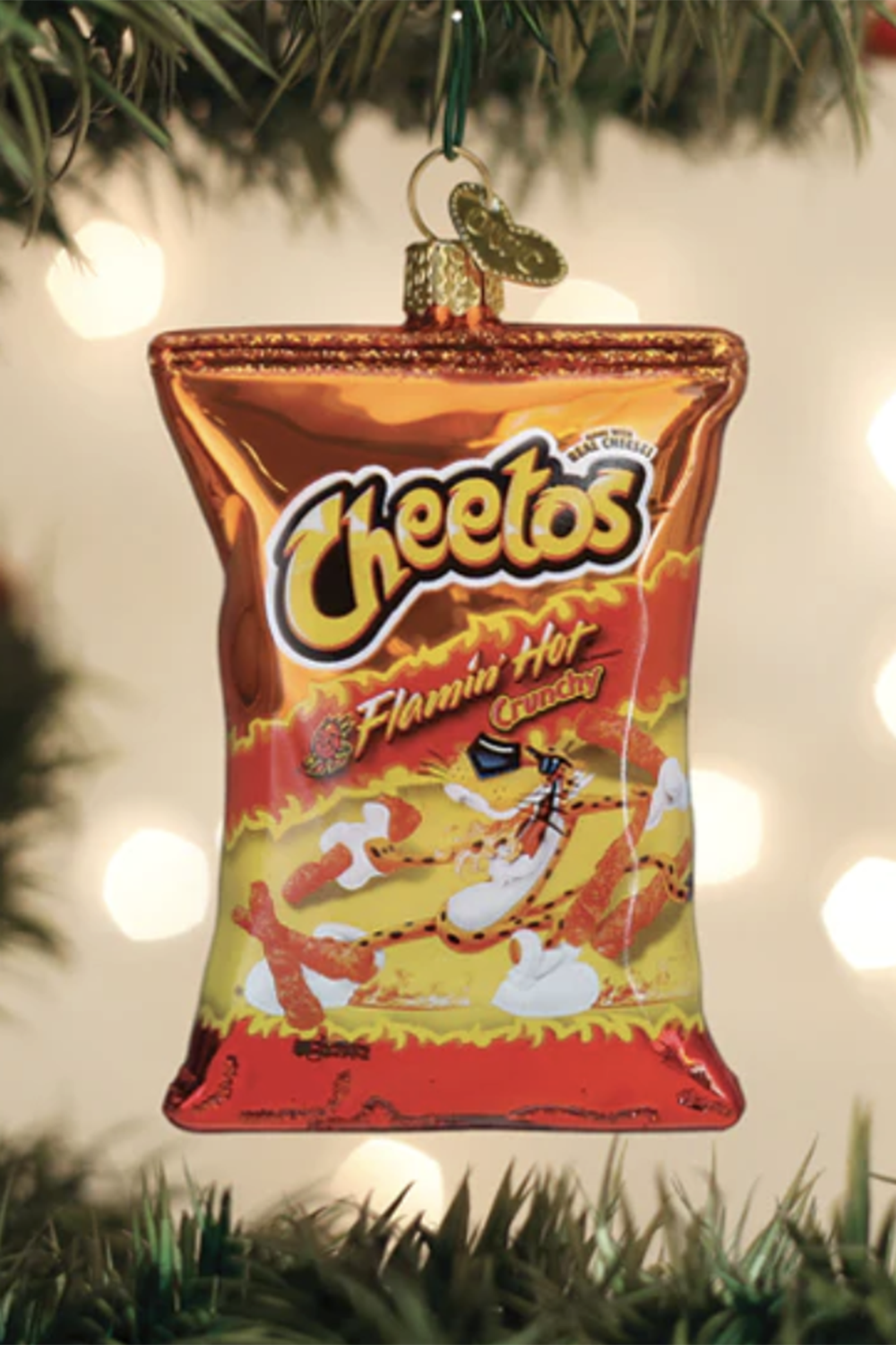 Glass Ornament - Flamin' Hot Cheetos