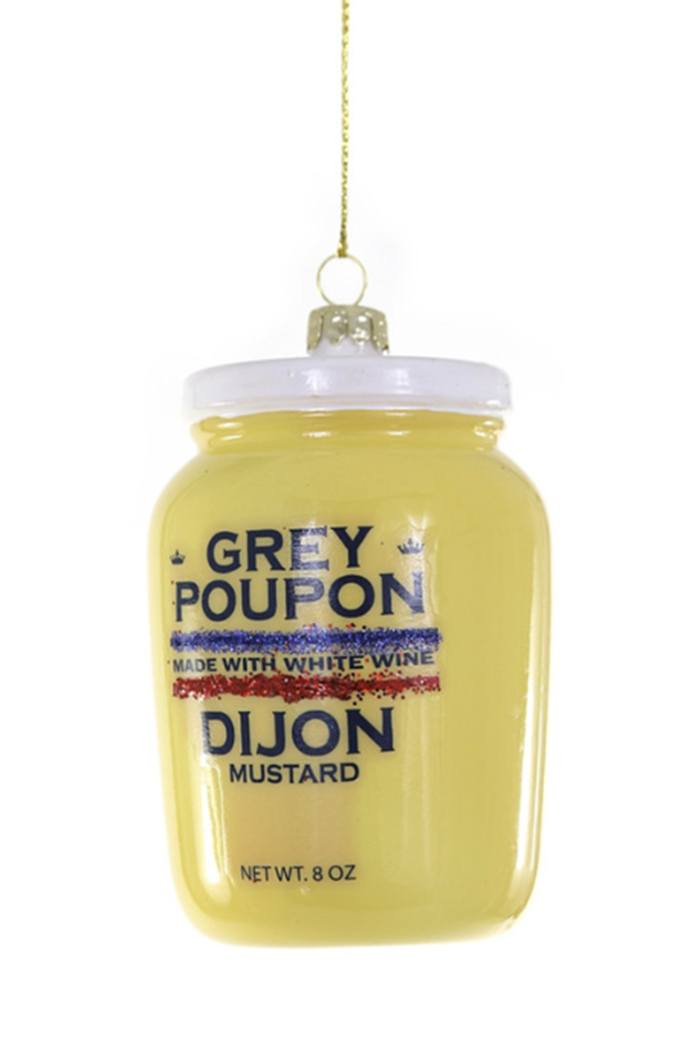 Glass Ornament - Dijon Mustard