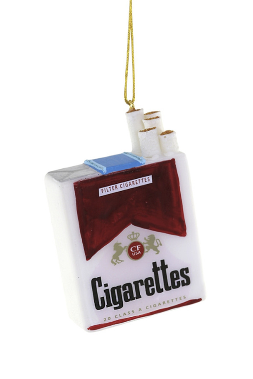 Glass Ornament - Pack of Cigarettes