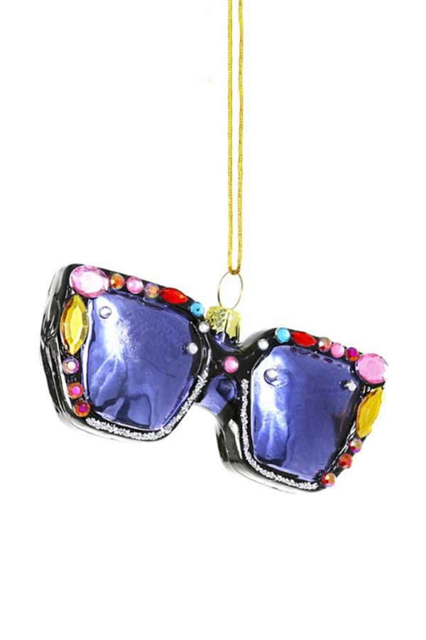 Glass Ornament - Gemstone Sunglasses