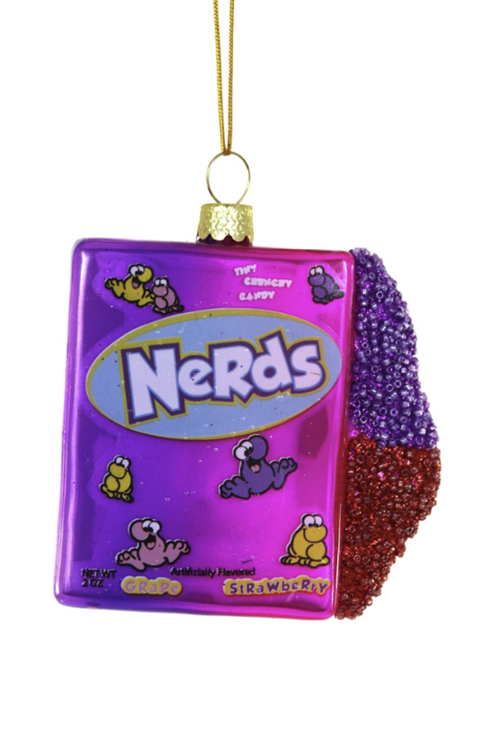 Glass Ornament - Tingy Tangy Nerds Candy