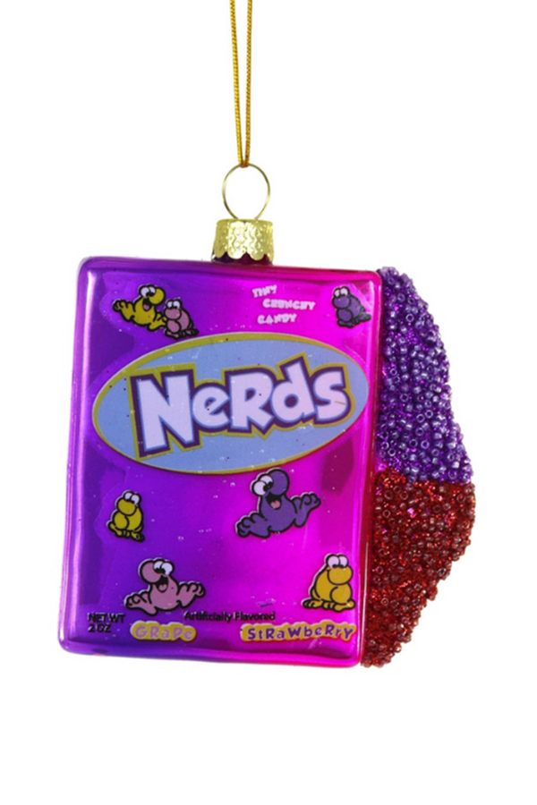 Glass Ornament - Tingy Tangy Nerds Candy