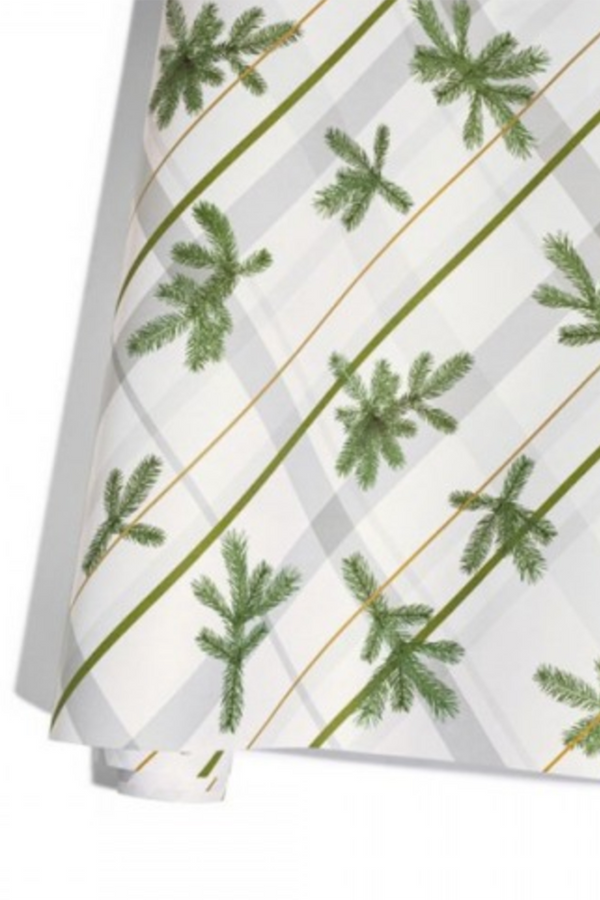Frasier Fir Scented Wrapping Paper - Plaid
