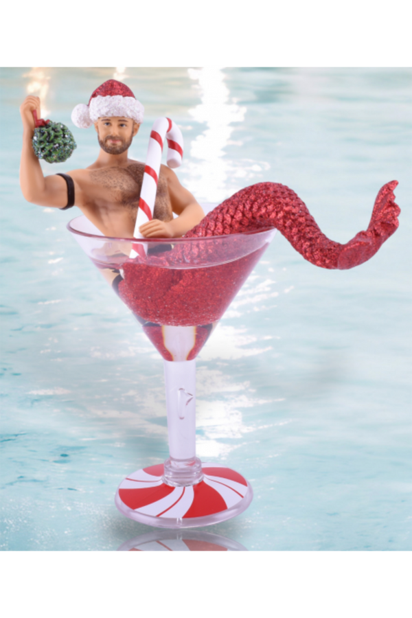 DCD Mermaid Ornament - Mistletoe Santa