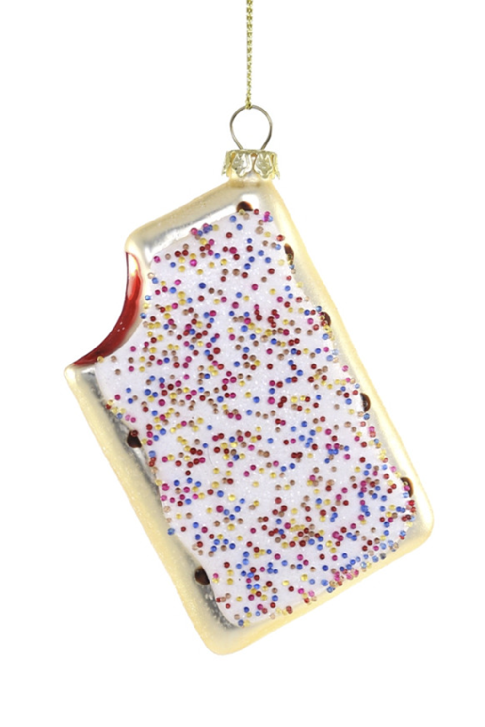 Glass Ornament - Toaster Pastry Strawberry