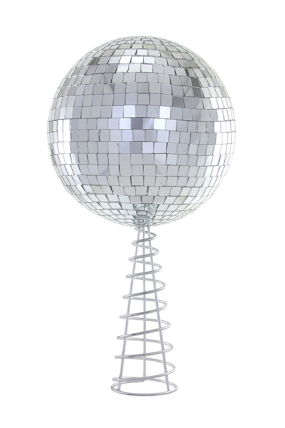 Disco Ball Tree Topper - Silver