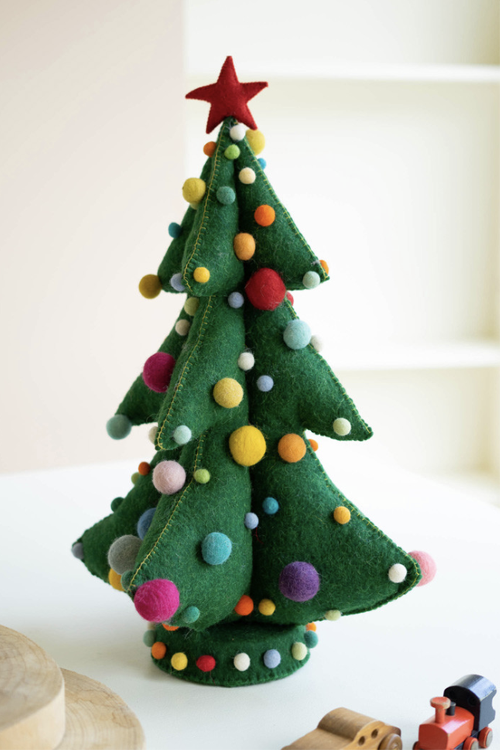 Large Felt Ball Christmas Tree
