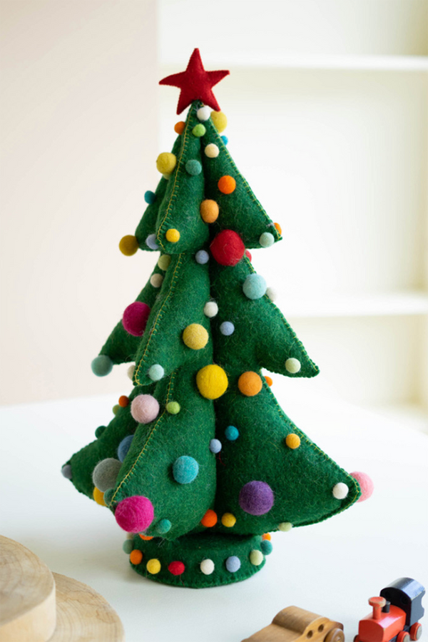 Large Felt Ball Christmas Tree