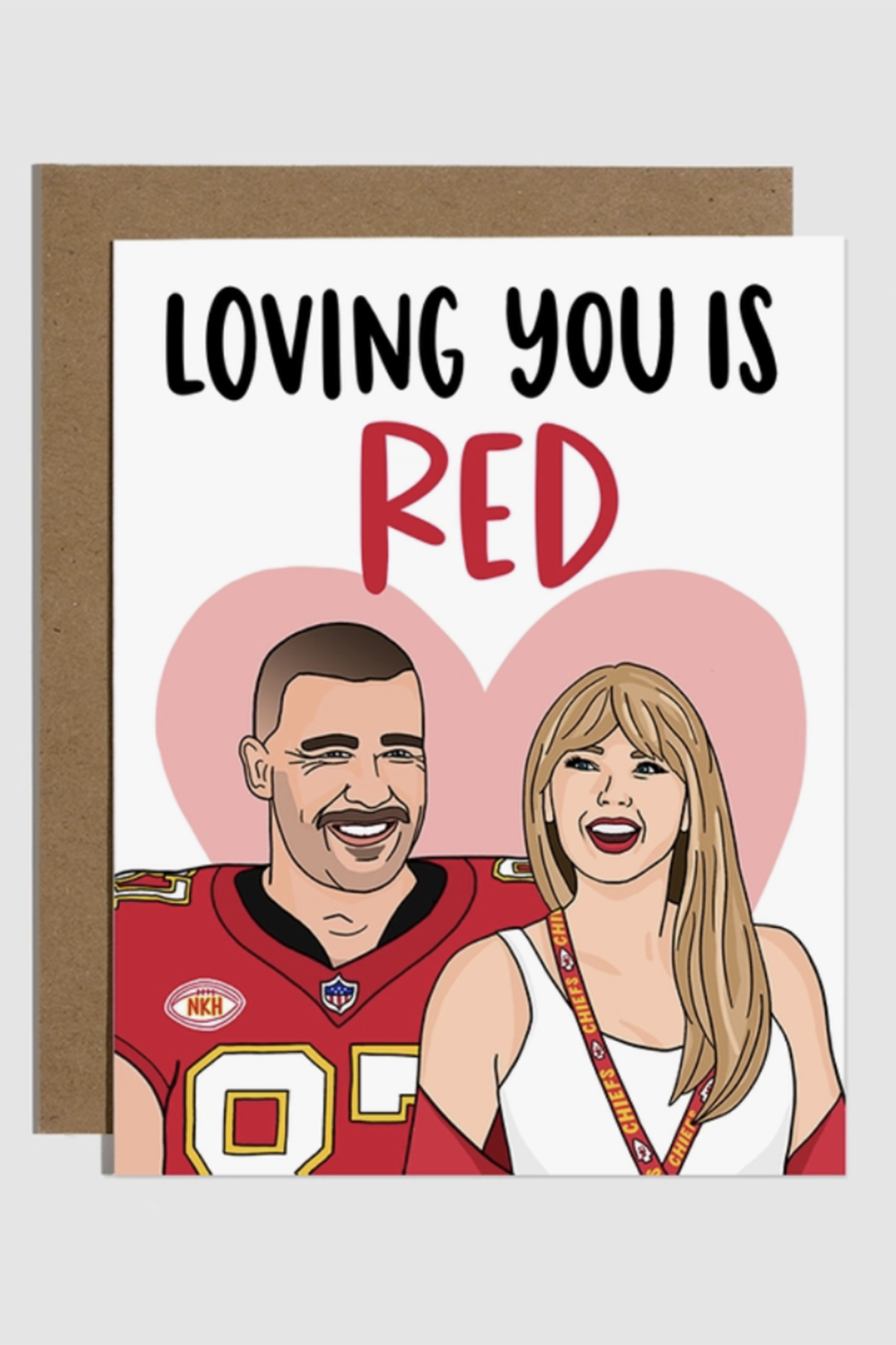 Trendy Valentine's Day Card - Taylor + Travis Love
