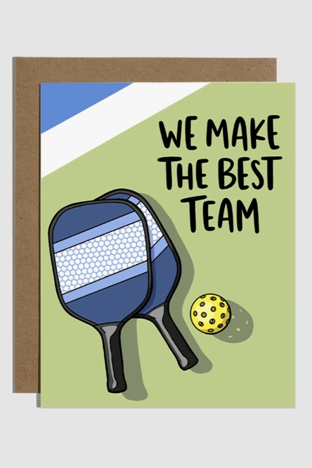 Trendy Valentine's Day Card - Best Team Pickleball