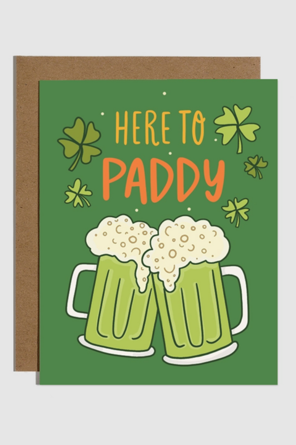 Trendy St. Patrick's Day Card - Here to Paddy