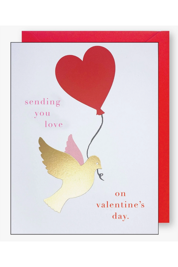 JF Single Valentine's Day Card - Dove
