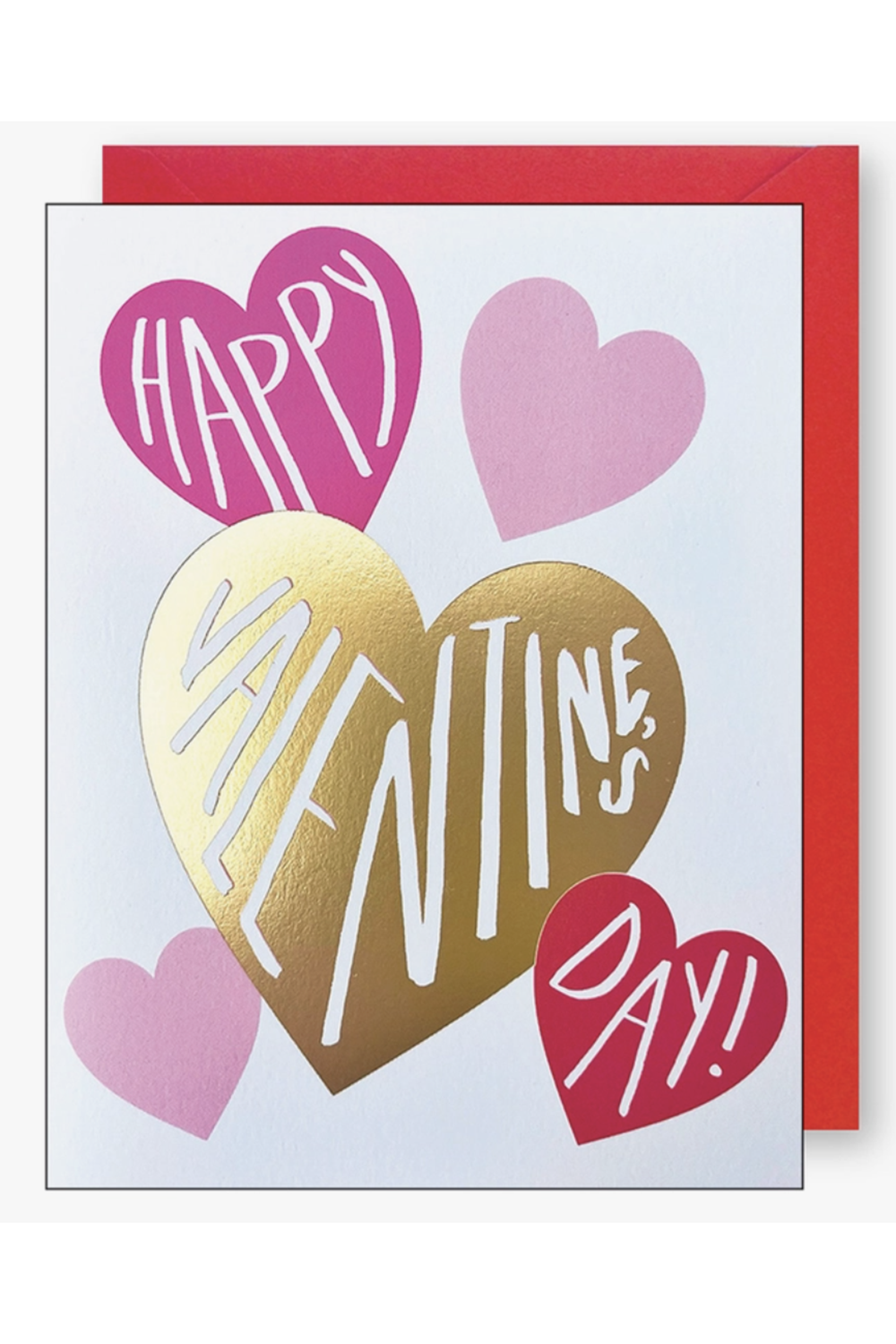 JF Single Valentine's Day Card - Multi Hearts