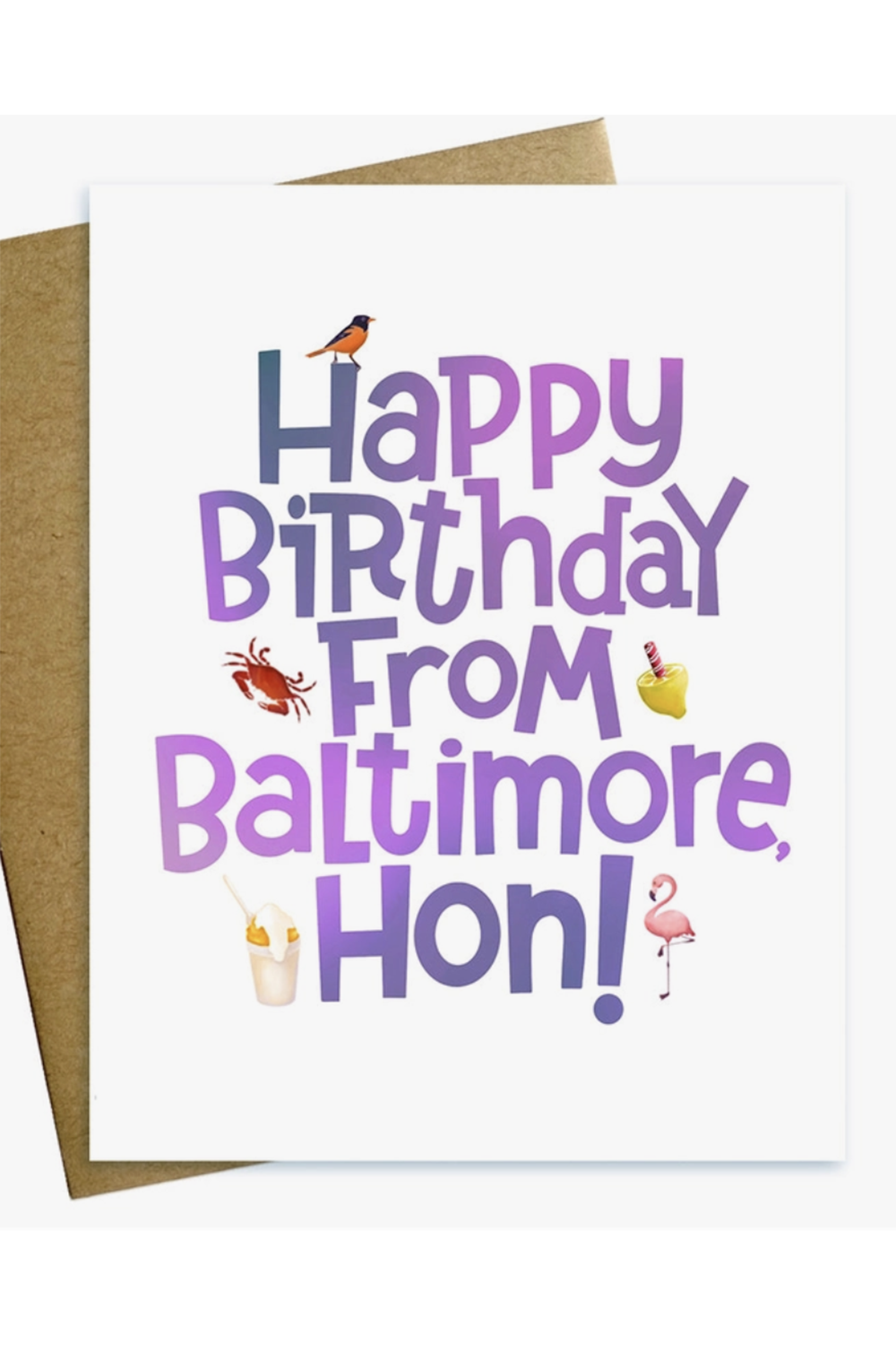 MM Single Birthday Card - From Baltimore