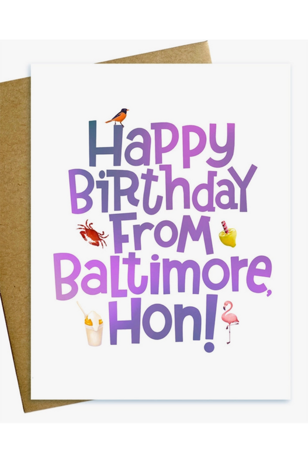 MM Single Birthday Card - From Baltimore