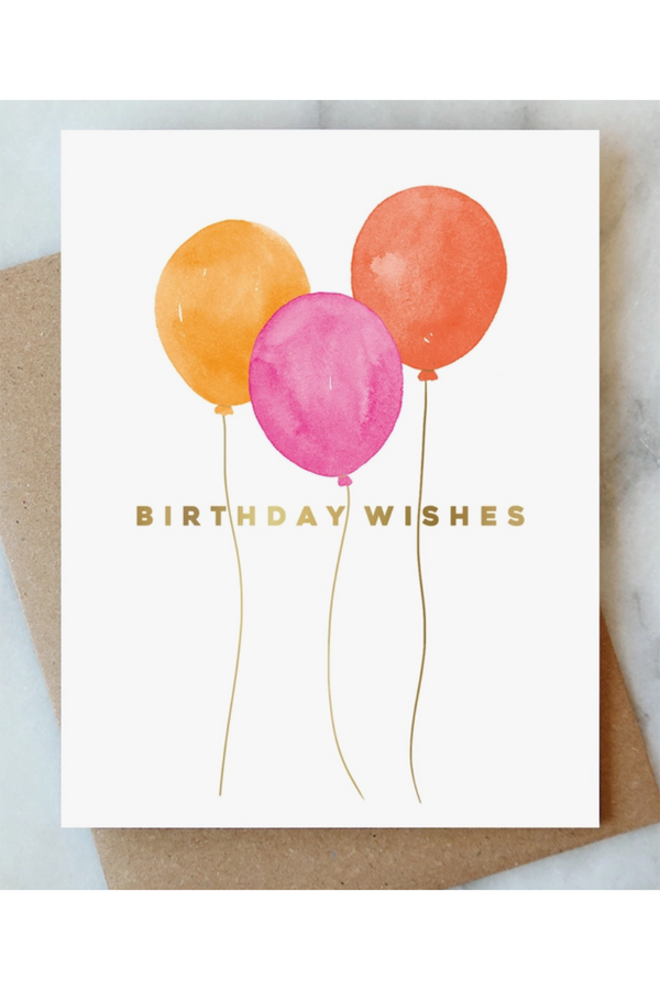 AJD Birthday Card - Balloons