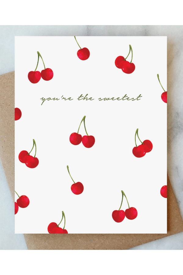 AJD Valentine's Day Card - Sweet Cherries